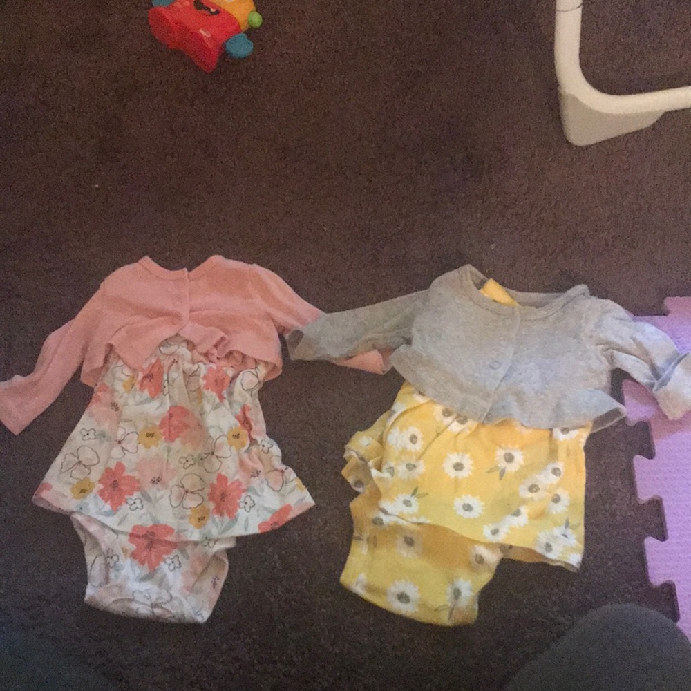 Baby Girl Onesie Dress With Jacket
